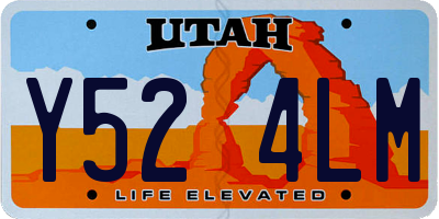 UT license plate Y524LM