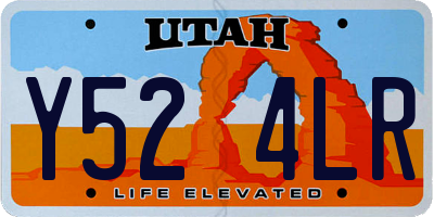 UT license plate Y524LR