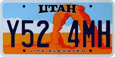 UT license plate Y524MH