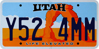 UT license plate Y524MM
