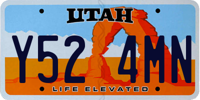 UT license plate Y524MN
