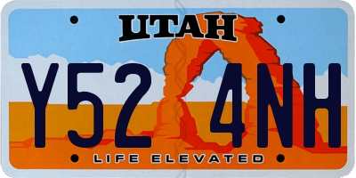 UT license plate Y524NH