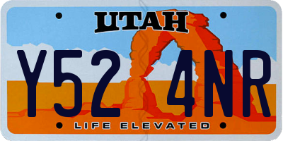 UT license plate Y524NR