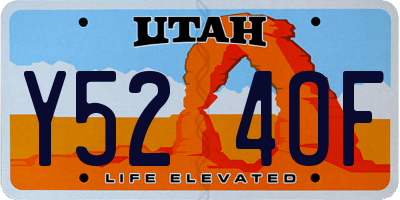 UT license plate Y524OF