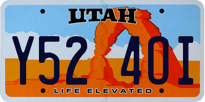 UT license plate Y524OI
