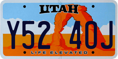 UT license plate Y524OJ