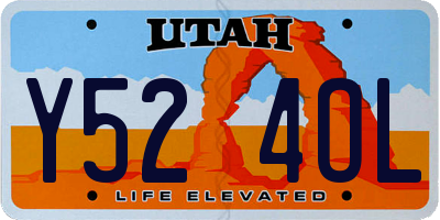 UT license plate Y524OL