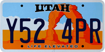 UT license plate Y524PR