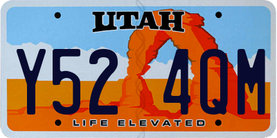 UT license plate Y524QM