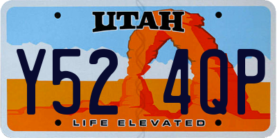 UT license plate Y524QP