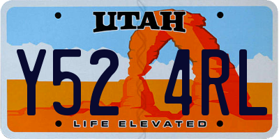 UT license plate Y524RL
