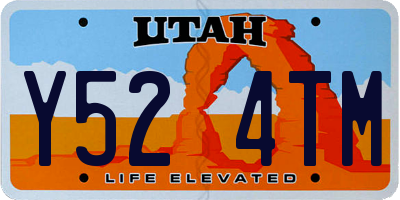 UT license plate Y524TM