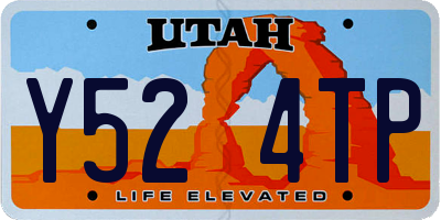 UT license plate Y524TP