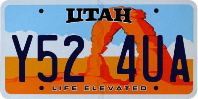 UT license plate Y524UA