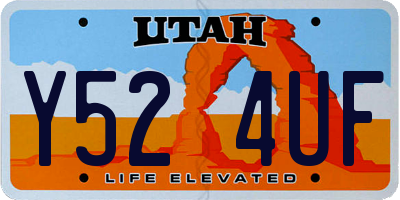 UT license plate Y524UF