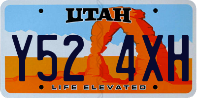 UT license plate Y524XH