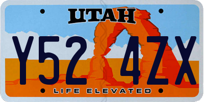 UT license plate Y524ZX