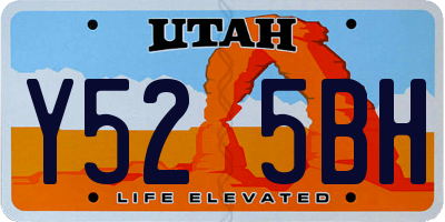 UT license plate Y525BH