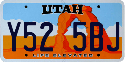UT license plate Y525BJ