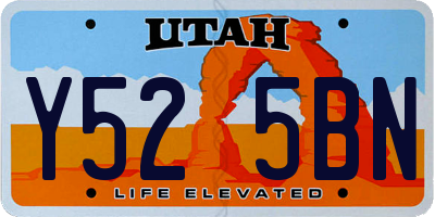 UT license plate Y525BN