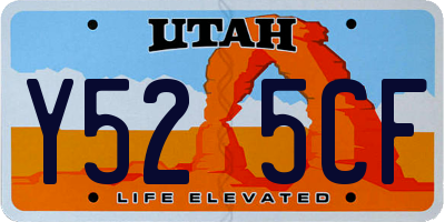 UT license plate Y525CF