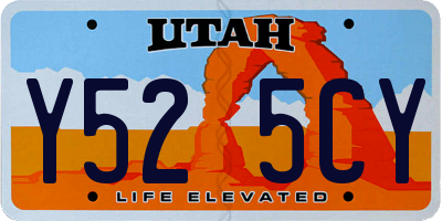 UT license plate Y525CY