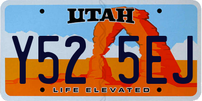 UT license plate Y525EJ