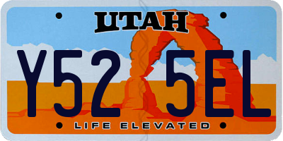 UT license plate Y525EL