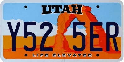 UT license plate Y525ER