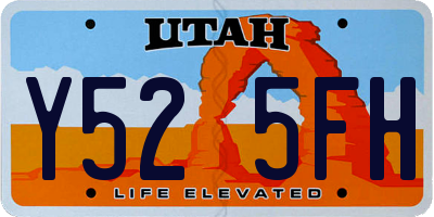 UT license plate Y525FH