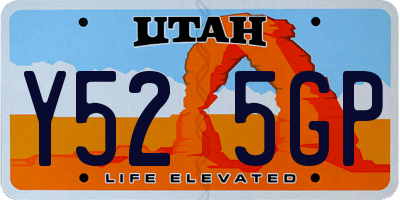 UT license plate Y525GP