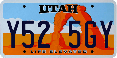 UT license plate Y525GY