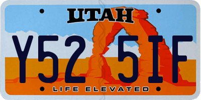 UT license plate Y525IF