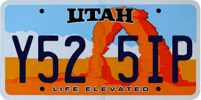 UT license plate Y525IP
