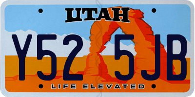 UT license plate Y525JB