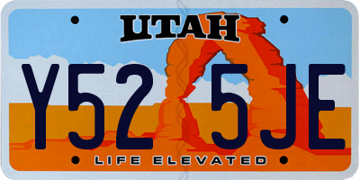 UT license plate Y525JE