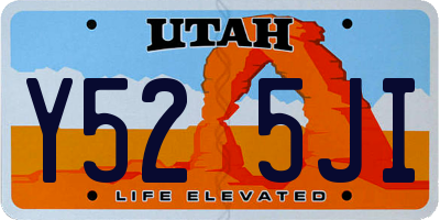 UT license plate Y525JI
