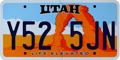UT license plate Y525JN