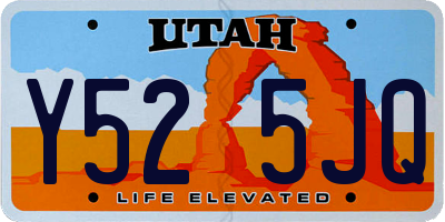 UT license plate Y525JQ