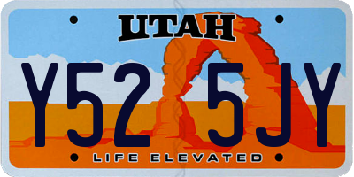 UT license plate Y525JY