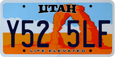 UT license plate Y525LF