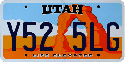 UT license plate Y525LG