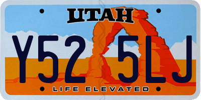 UT license plate Y525LJ