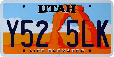 UT license plate Y525LK