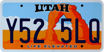 UT license plate Y525LQ