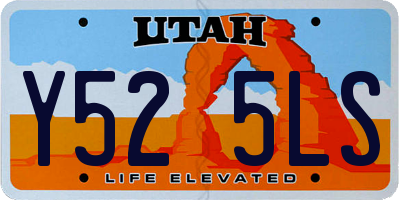 UT license plate Y525LS