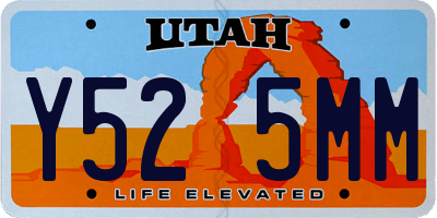 UT license plate Y525MM