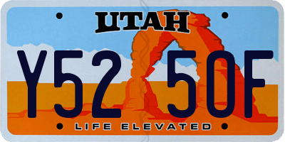 UT license plate Y525OF