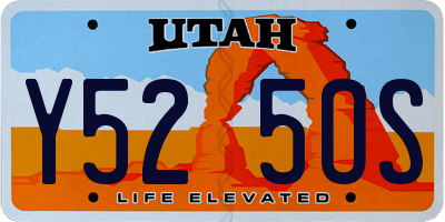 UT license plate Y525OS