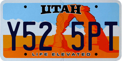 UT license plate Y525PT